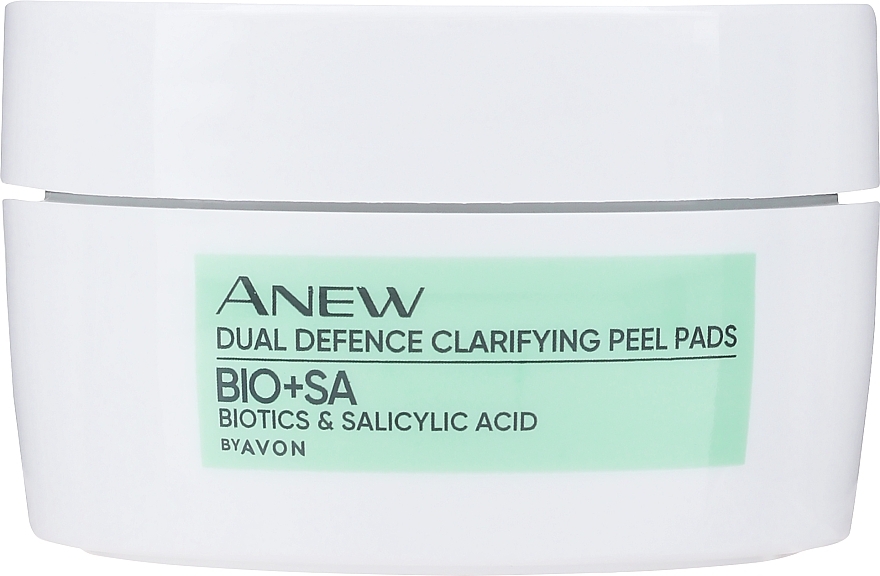 Facial Peel Pads - Avon Anew Dual Defence Biotics & Salicylic Acid Clarifying Peel Pads — photo N2