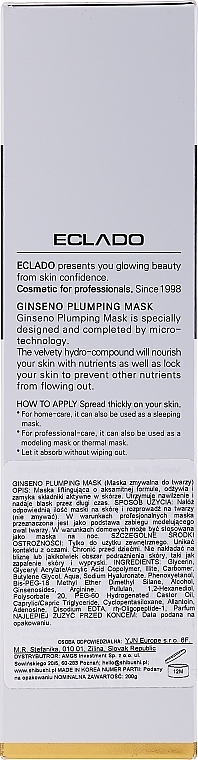 Lifting Face Mask - Eclado Laboratory Ginseno Plumping Mask — photo N16