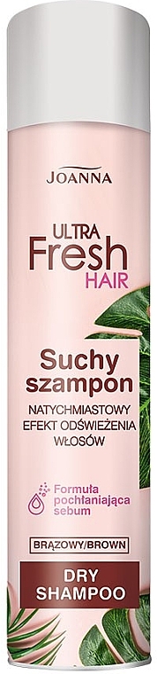 Dry Shampoo for Dark Hair - Joanna Ultra Fresh Hair Brown Dry Shampoo — photo N3