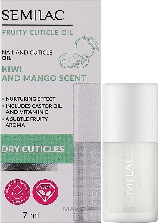 Kiwi & Mango Cuticle Oil - Semilac Fruity Cuticle Oil Kiwi & Mango Scent — photo N2