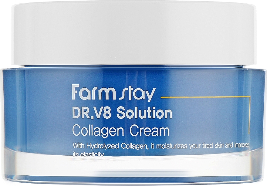 Brightening Anti-Wrinkle Face Cream with Collagen - FarmStay DR.V8 Solution Collagen Cream — photo N10
