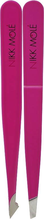 2 Purple Tweezers Set in Case - Nikk Mole  — photo N1