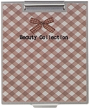 Fragrances, Perfumes, Cosmetics Mirror in Metal Case 85567, plaid - Top Choice Beauty Collection Mirror