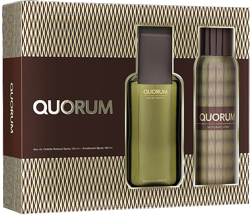 Antonio Puig Quorum - Set (edt/100 ml + deo/150 ml) — photo N1