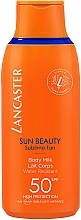 Fragrances, Perfumes, Cosmetics Waterproof Sun Body Milk - Lancaster Sun Beauty Sublime Tan Body Milk SPF50