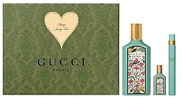 Gucci Flora Gorgeous Jasmine - Set (edp/100 ml + edp/mini/10 ml + edp/mini/5 ml) — photo N1