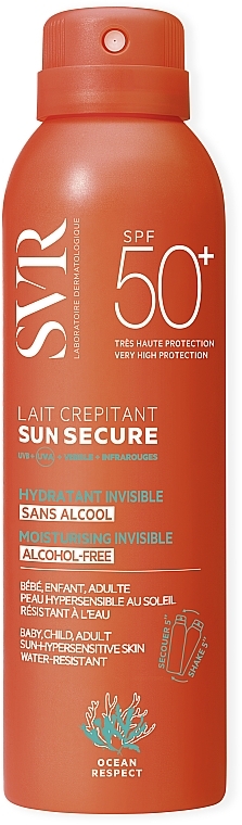 Moisturizing Sun Milk - SVR Sun Secure Crackling Milk SPF50+ — photo N1