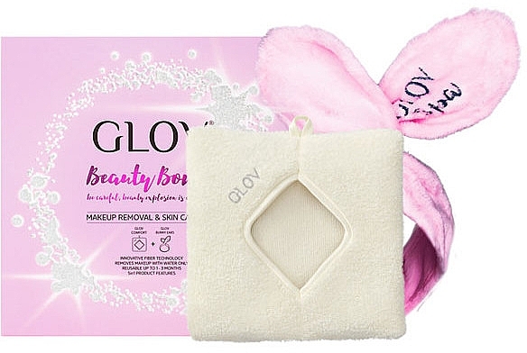 Set - Glov Spa Beauty Bomb Set (glove/1pcs + headband/1pcs) — photo N1