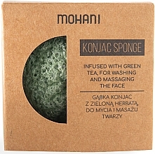 Konjac Green Tea Cleansing Sponge - Mohani Natural Konjac Green Tea Cleansing Sponge — photo N9
