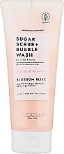 Fragrances, Perfumes, Cosmetics Scalp & Body Sugar Scrub 'Bliss of Flowers' - Voesh Sugar Scrub+Bubble Wash Blossom Bliss