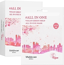 Sheet Mask for Sensitive & Extra-Dry Skin - Muldream Vegan Green Mild All In One Mask — photo N2