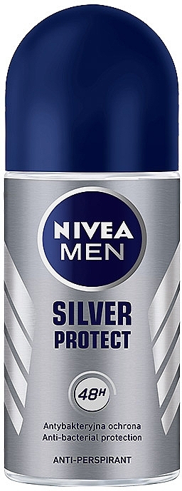 Men Roll-On Antiperspirant Deodorant "Silver Protection" - NIVEA MEN Silver Protect Deodorant Roll-On — photo N1