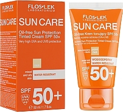 Fragrances, Perfumes, Cosmetics Protective Toning Cream for Combination and Oily Skin SPF 50 - Floslek Sun Protection Cream SPF50+