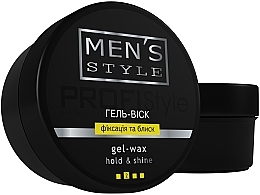 Gel-Wax for Men 'Fixation and Shine' - Profi style Men's Style — photo N2