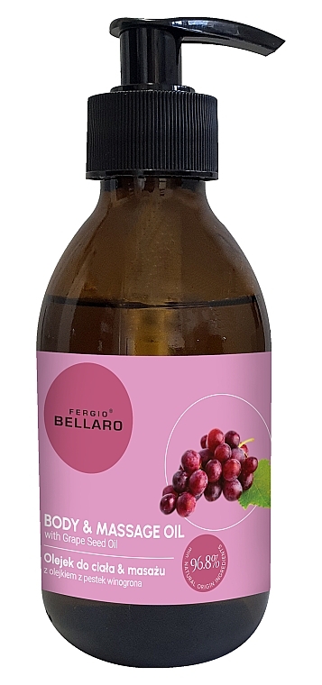 Body & Massage Oil with Grape Seed Oil - Fergio Bellaro Body & Massage Oil — photo N1