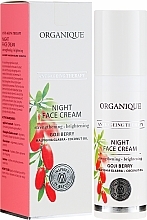 Fragrances, Perfumes, Cosmetics Night Face Cream "Anti-Aging" - Organique Goji Anti-Ageing Therapy Night Cream