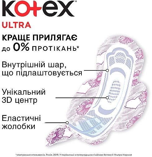 Sanitary Pads, 30pcs - Kotex Ultra Normal Quadro — photo N49