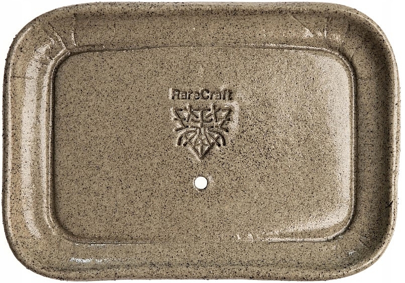 Ceramic Soap Dish, asphalt color - RareCraft Soap Dish — photo N1