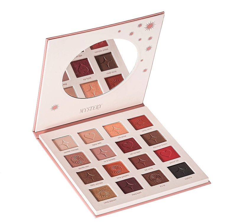 Eyeshadow Palette, 16 shades - Parisa Cosmetics Mystery Velvet — photo N4