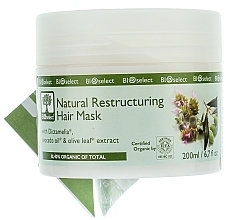 Repairing Hair Mask with Dictamelia, Avocado & Olive Oils - BIOselect Natural Restructuring Hair Mask — photo N1