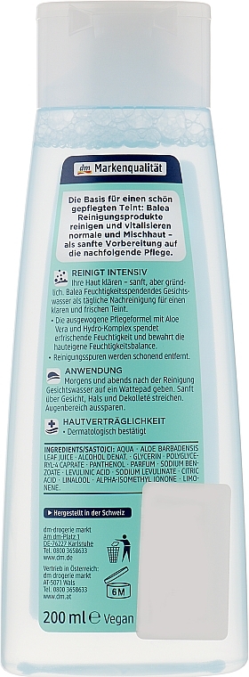 Moisturizing Face Tonic - Balea — photo N23