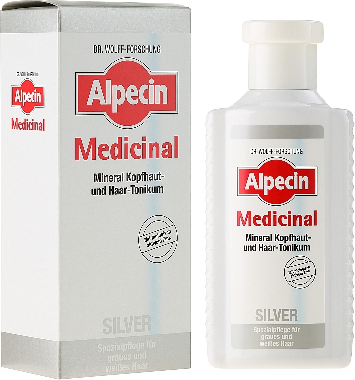 Anti-Yellow Tonic for Gray Hair - Alpecin Medicinal Silver — photo N2