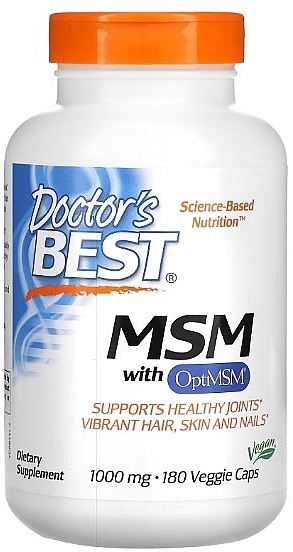 MSM Dietary Supplement - Doctor's Best MSM With OptiMSM 1000 Mg — photo N2