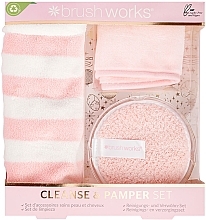 Fragrances, Perfumes, Cosmetics Set - Brushworks Cleanse & Pamper Set (rem/cloth + rem/pad + h/towel)