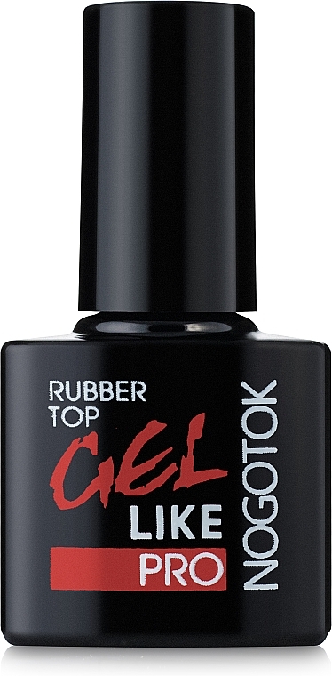 Rubber Top Coat - Nogotok PRO Gel Like Rubber Top — photo N1