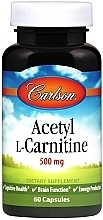 Acetyl L-Carnitine, 500 mg - Carlson Labs Acetyl L-Carnitine — photo N4