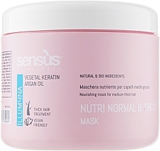 Mask for Nourishing Thick, Dry Hair - Sensus Nutri Normal & Thick Mask — photo N14