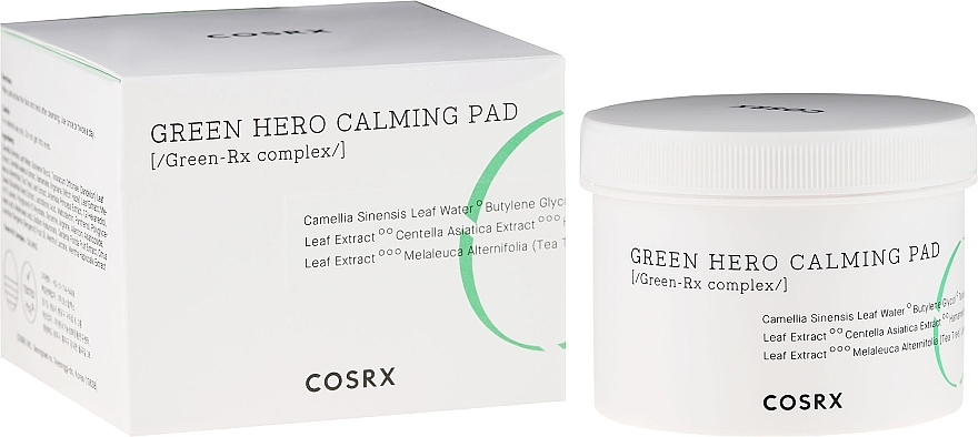 Soothing Face Pads - Cosrx One Step Green Hero Calming Pad — photo N2