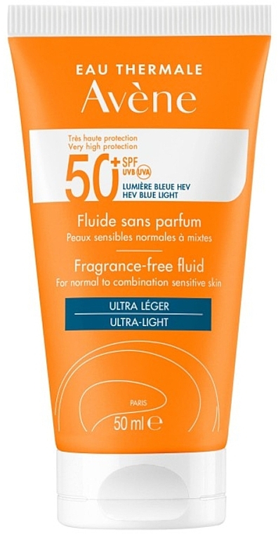 Fragrance-Free Sunscreen Fluid - Avene Eau Thermale Fragrance-Free Fluid SPF 50+ — photo N7