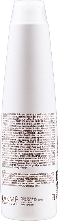 Sensitive Scalp Shampoo - Lakme K.Therapy Sensitive Relaxing Shampoo — photo N7