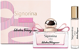 Salvatore Ferragamo Signorina In Fiore - Set (edt/50ml + edt/10ml) — photo N1