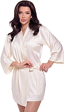 Fragrances, Perfumes, Cosmetics Women Bathrobe 'Aesthetic', champagne - MAKEUP Women's Robe Kimono Champagne (1pc)