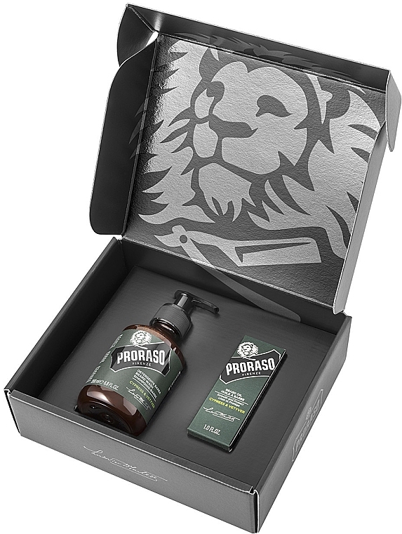 Beard Care Set - Proraso Cypress & Vetyver (shm/200ml + oil/30ml) — photo N5