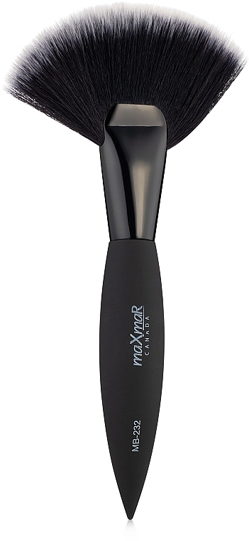 Fan Brush for Excessive Powder, Eyeshadow & Mascara Removal MB-232 - MaxMar — photo N7