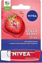 Lip Balm "Fruit Radiance. Strawberry" - NIVEA Lip Care Fruity Shine Strawberry Lip Balm — photo N1