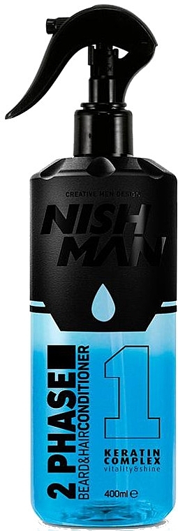 2 Phase Beard & Hair Conditioner - Nishman Beard & Hair 2 Phase Conditioner — photo N1