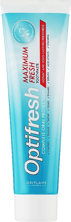 Toothpaste "Optifresh Maximum Fresh" - Oriflame Optifresh Maximum Fresh Toothpaste — photo N5