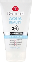 Fragrances, Perfumes, Cosmetics Facial Washing Gel - Dermacol Aqua Beauty 3-in-1 Face Cleansing Gel