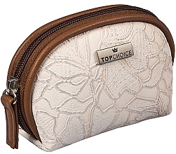 Fragrances, Perfumes, Cosmetics Makeup Bag "Lace", 98581, light brown - Top Choice