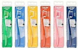 Fragrances, Perfumes, Cosmetics Mini Toothbrush, blue - Lacer Mini Soft Toothbrush