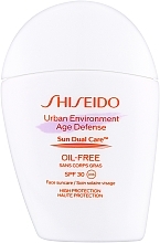 Fragrances, Perfumes, Cosmetics Sunscreen - Shiseido Urban Environment Age Defense Sun Dual Care SPF 30 UVA