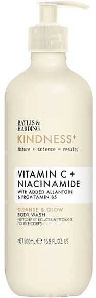 Shower Gel - Baylis & Harding Kindness+ Vitamin C + Niacinamide Cleanse & Glow Body Wash — photo N1