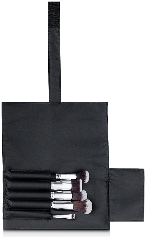 5-Piece Makeup Brush Case "Basic", black - MAKEUP — photo N3