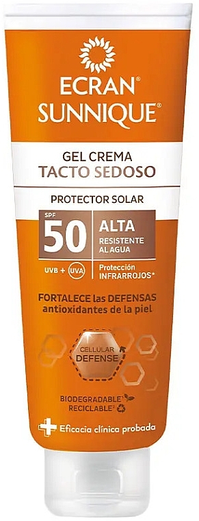 Sun Gel Cream - Ecran Sunnique Silky Touch Cream Gel Sun Cream SPF50 — photo N3