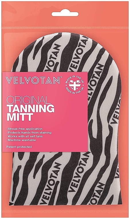 Self-Tan Mitten Applicator, zebra - Velvotan The Original Tanning Mitt — photo N5