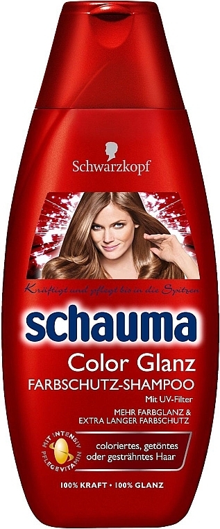 Hair Shampoo "Color Shine" for Colored Hair - Schwarzkopf Schauma Shampoo — photo N5